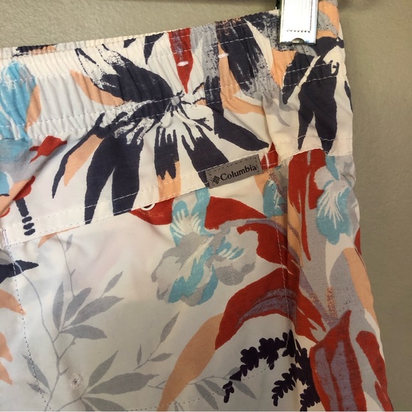 Columbia Sandy River II Shorts Floral Print OmniShade Athletic Outdoor Pull On M - Picture 5 of 8